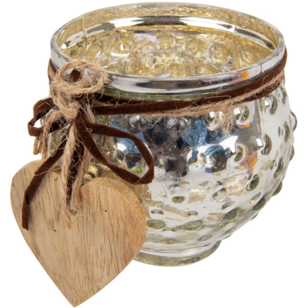 Фото - Подсвечник Lefard с деревянным сердцем 8x9 см (876-064)