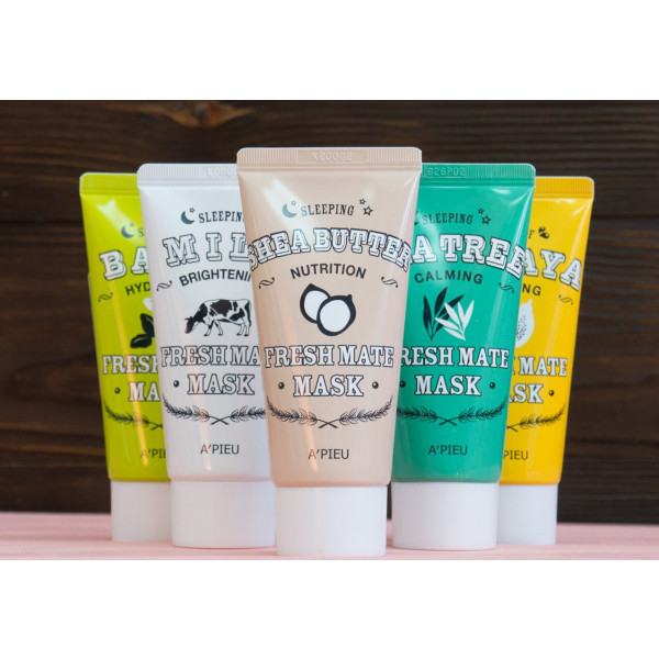 Фото - Маска для лица A'pieu Fresh Mate Shea Butter Mask с маслом Ши 50 мл (8806185733403)