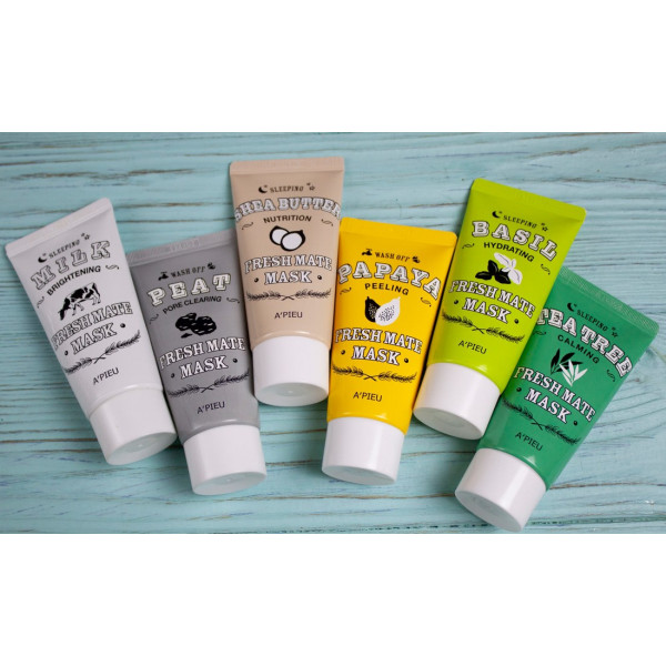 Фото - Маска для лица A'pieu Fresh Mate Shea Butter Mask с маслом Ши 50 мл (8806185733403)