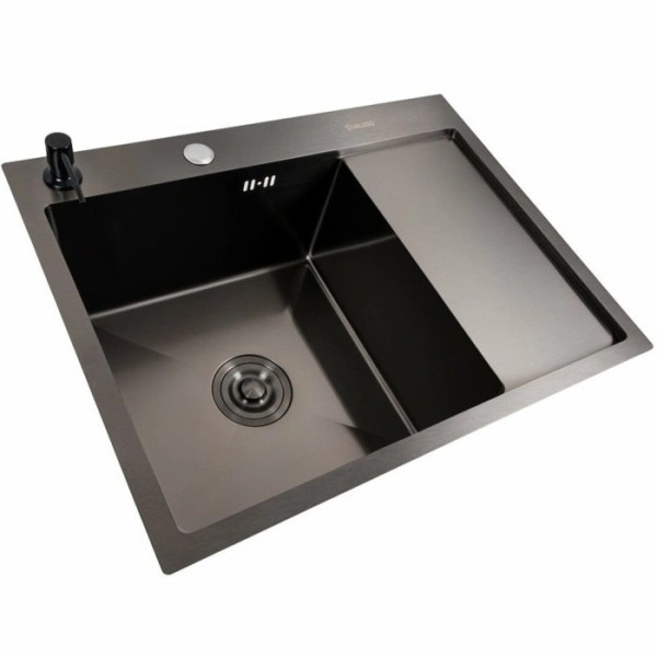 Фото - Мойка кухонная+смеситель VALESO Handmade CM 65х50 L PVD черная +XK09B