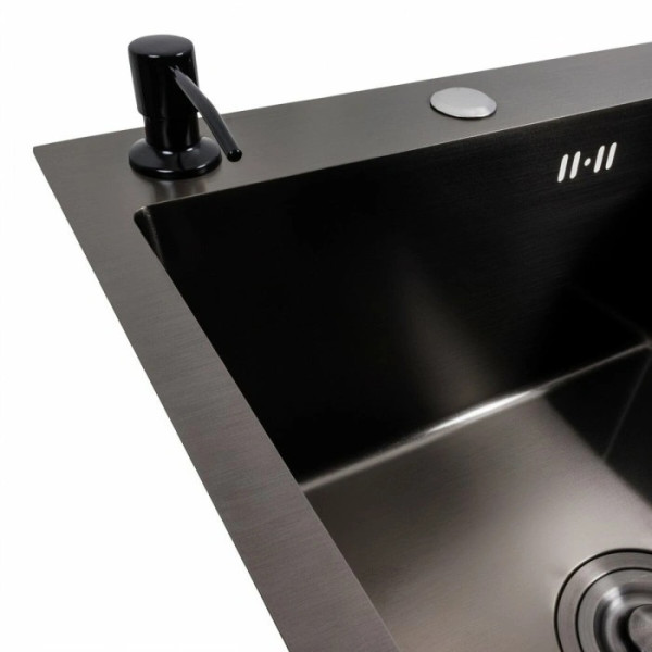 Фото - Мойка кухонная+смеситель VALESO Handmade CM 65х50 L PVD черная +XK09B