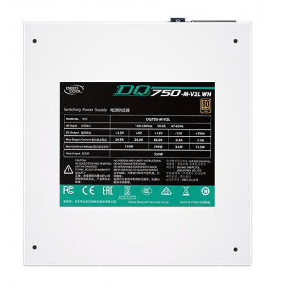 Фото - Блок питания для ПК Deepcool 750W DQ750 (DQ750-M-V2L WH)