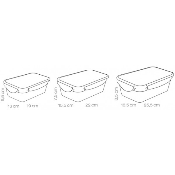 Фото - Набор емкостей для хранения tescoma 892092 Freshbox 3 шт.