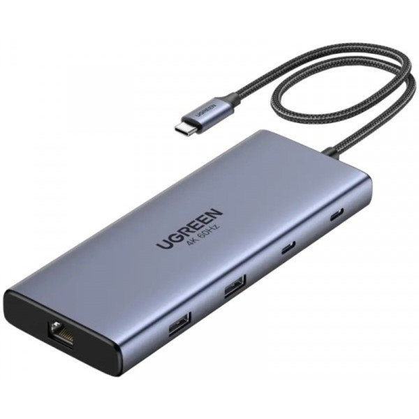 Фото - Хаб USB UGREEN USB3.2 Type-C HDMIx2, 60Hz/2xUSB-A/2xUSB-C 3.2/ RJ45/SD/TF/PD 100W CM639 (45380) Фото - Хаб USB UGREEN USB3.2 Type-C HDMIx2, 60Hz/2xUSB-A/2xUSB-C 3.2/ RJ45/SD/TF/PD 100W CM639 (45380)