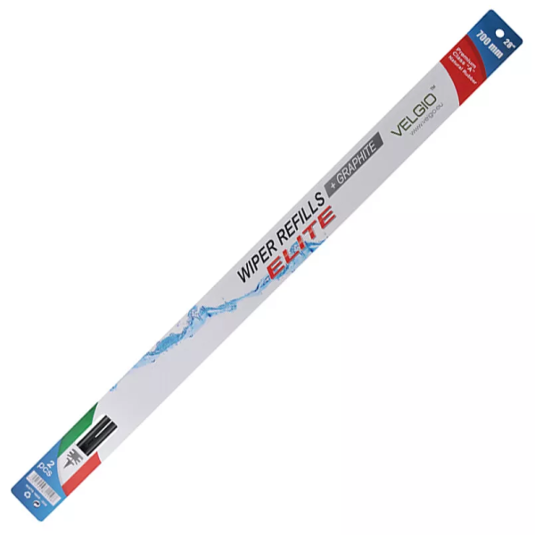 Фото - Сменная резинка для щетки стеклоочистителя Velgio Elit 28/700 мм с металлическими направляющими (89700)
