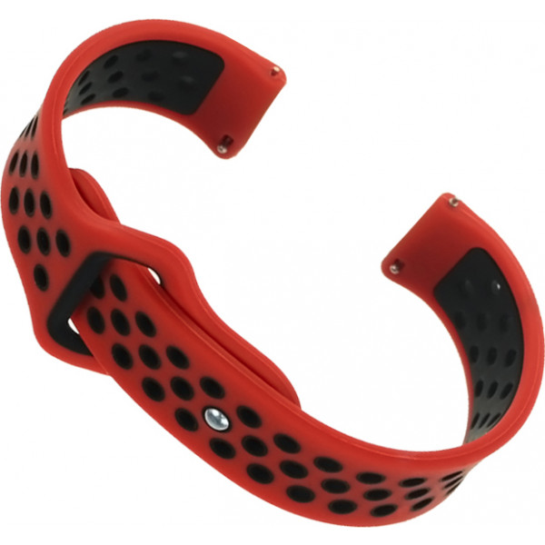 Фото - Ремешок для смарт-часов BeCover Nike Style for Amazfit Stratos 1/2/2S/3/GTR 2/GTR 47mm/GTR Lite 47mm/Nexo/Pace Red-Black (705817)