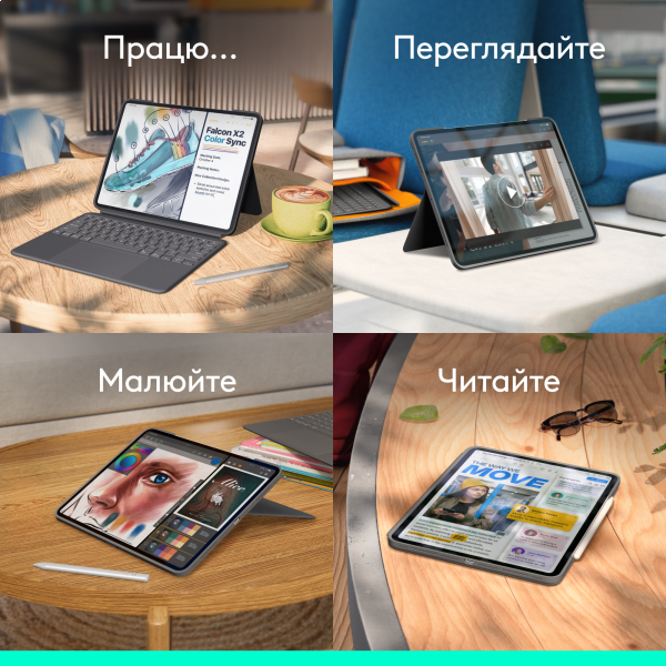 Фото - Чехол-клавиатура для планшета Logitech Combo Touch for iPad Pro 13'' (M4) Graphite (920-012833)