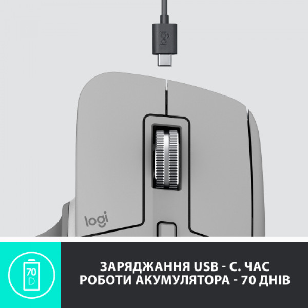 Фото - Мышь беспроводная Logitech MX Master 3 Grey (910-005695)