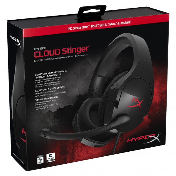 Фото - Гарнитура игровая проводная HyperX Cloud Stinger (HX-HSCS-BK/EE)