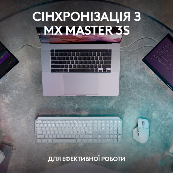 Фото - Клавиатура беспроводная Logitech MX Keys S Plus Wireless Graphite (920-011589)