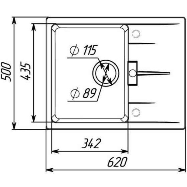 Фото - Мойка кухонная VALESO 6250 ZIRKONE матовый Морион