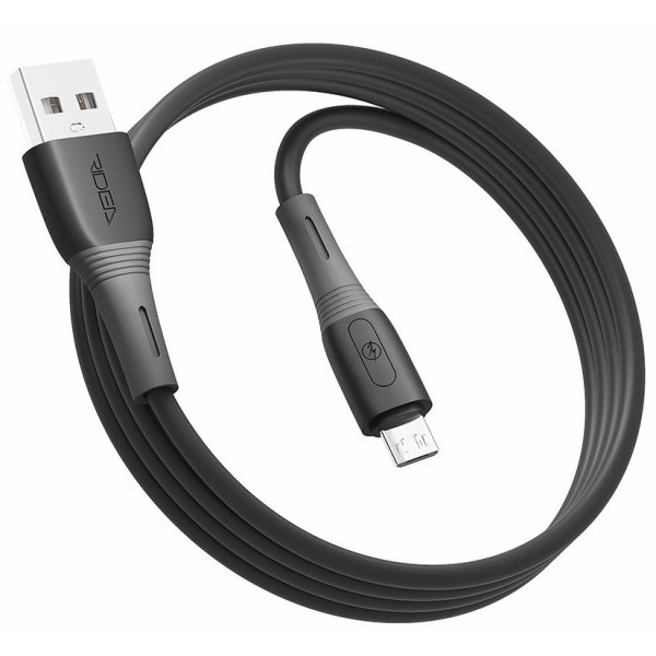 Фото - Кабель синхронизации данных Ridea SiliconePro Micro 3A Black (RC-SI35)