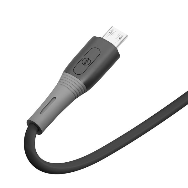 Фото - Кабель синхронизации данных Ridea SiliconePro Micro 3A Black (RC-SI35)
