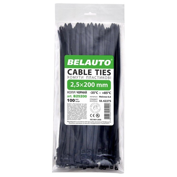 Фото - Набор хомутов BelAuto 2,5x200 (B25200)