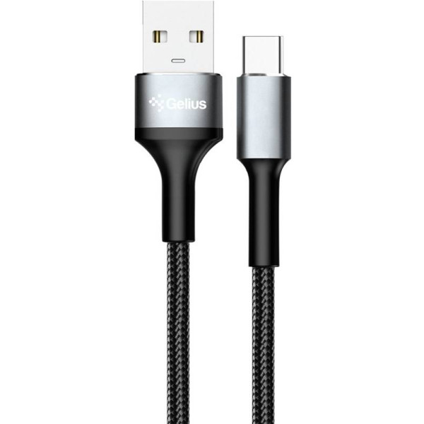 Фото - Кабель синхронизации данных Gelius Cafule GP-UCN002C USB-A to Type-C 1.2m (3A) Black (101150)