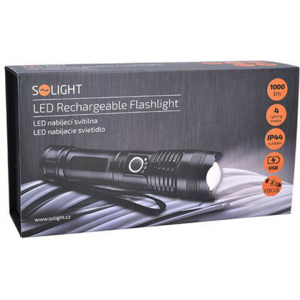 Фото - Фонарь аккумуляторный Solight WN34 LED flash light1000lm,2800mAh