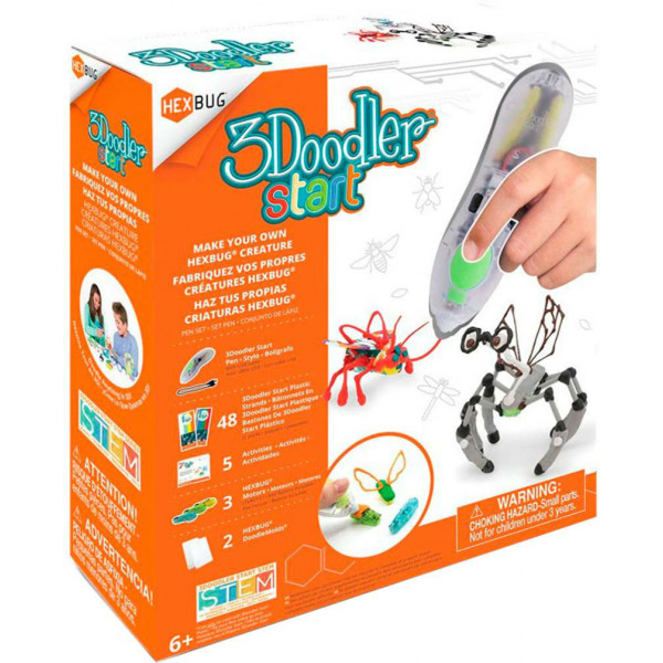 Фото - 3D-ручка 3Doodler Start Hexbug (8SPSRBUG3E)