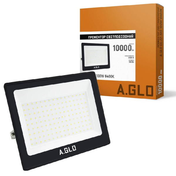 Фото - Светодиодный прожектор A.GLO GL-22-100 100W 6400K (000058906)