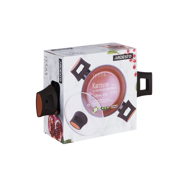 Фото - Кастрюля Ardesto Terra Nature 2.1 л Orang/Brown (AR2721CA)