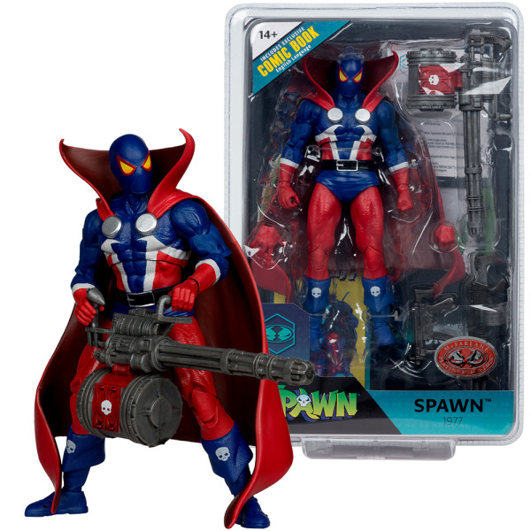 Фото - Коллекционная фигурка McFarlane Toys SPAWN 77 with Comic 18 см (90421-INT)