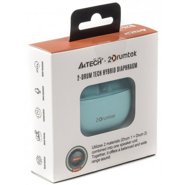 Фото - Наушники вкладыши беспроводные TWS A4tech B25 Icy Blue