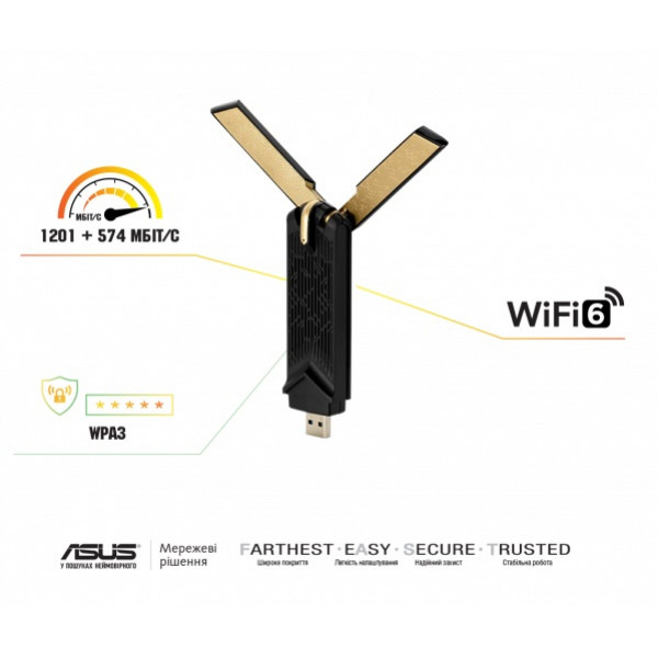 Фото - USB-адаптер сети WiFi Asus USB-AX56