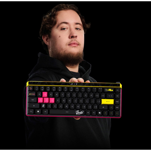 Фото - Клавиатура проводная игровая Asus ROG Falchion Ace HFX 68key HFX Magnetic Switches USB-A EN RGB, ZywOo Ed. (90MP04KE-BKUA20)