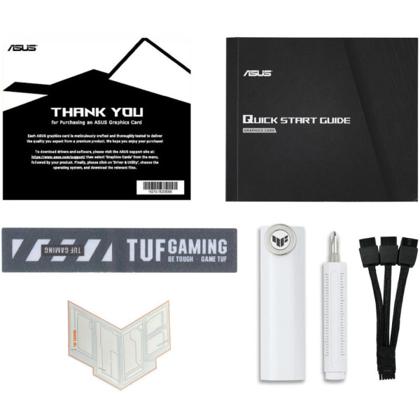 Фото - Видеокарта Asus GeForce RTX 5070 Ti 16GB GDDR7 TUF Gaming OC White (TUF-RTX5070TI-O16G-WHITE-GAMING)