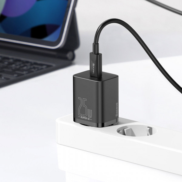 Фото - Сетевое зарядное устройство Baseus 1xUSB 25W USB-C (CCSP020101)