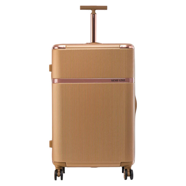 Фото - Чемодан Semi Line L Gold (T5667-4)