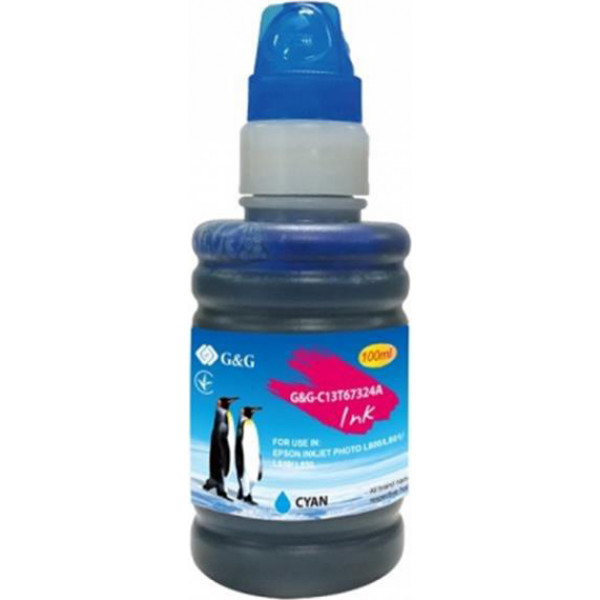 Фото - Чернила G&G Epson L800/L810/L850 Cyan T6732 100 мл (G&G-C13T67324A) Фото - Чернила G&G Epson L800/L810/L850 Cyan T6732 100 мл (G&G-C13T67324A)