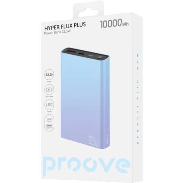 Фото - Батарея мобильная Proove Hyper Flux Plus 22.5W 10000mAh gradient (PBF122120009)