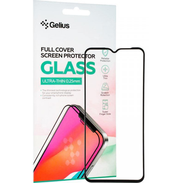 Фото - Защитное стекло для смартфона Gelius Full Cover Ultra-Thin 0.25mm for Xiaomi Redmi 10a Black (92514)