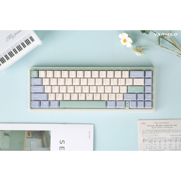 Фото - Клавиатура беспроводная Varmilo Minilo VXT67 Eucalyptus (A42A046E0A5A01A039)