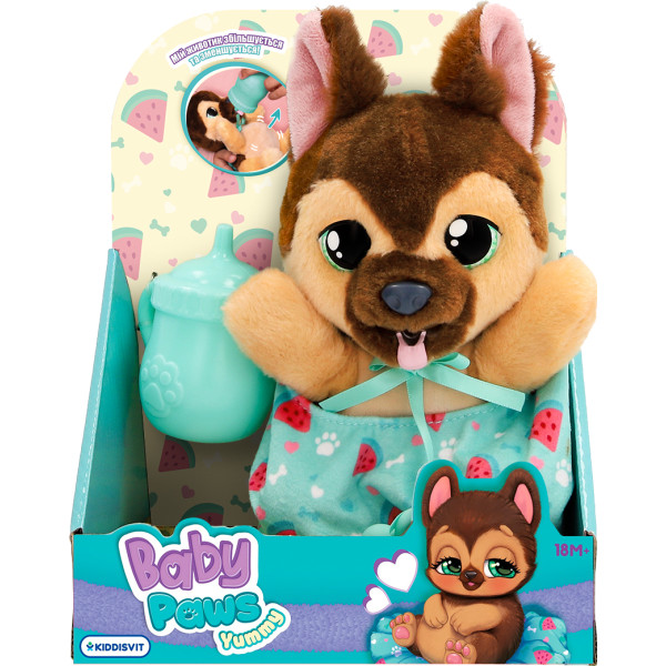 Фото - Интерактивная игрушка Baby Paws серии Yummy – НЕМЕЦКАЯ ОВЧАРКА (с аксесс.) (926363IM)