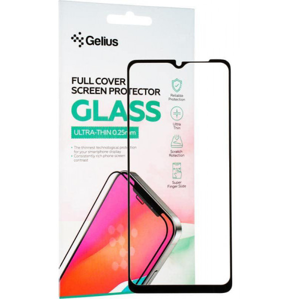 Фото - Защитное стекло для смартфона Gelius Full Cover Ultra-Thin 0.25mm for Poco C40 Black (92740)
