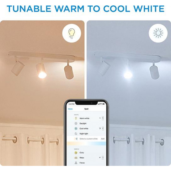 Фото - Светодиодный светильник WiZ IMAGEO Spots 3x5W 2200-6500K RGB Wi-Fi White (929002658901)