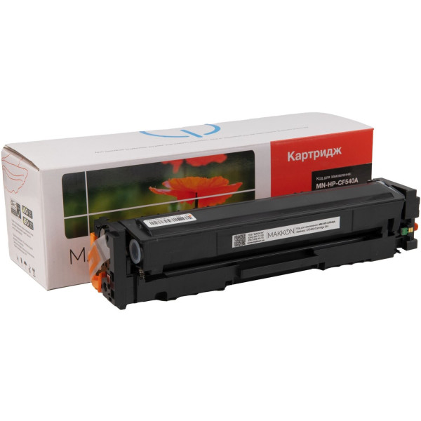 Фото - Картридж-тонер Makkon совместимый аналог HP CF540A (203A), Canon 054 black (MN-HP-CF540A)