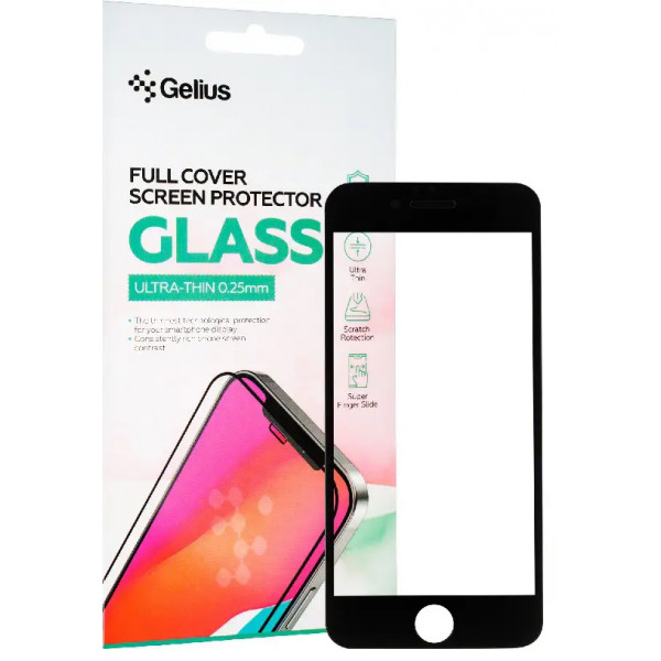 Фото - Защитное стекло для смартфона Gelius Full Cover Ultra-Thin 0.25mm for iPhone 6 Black (93351)