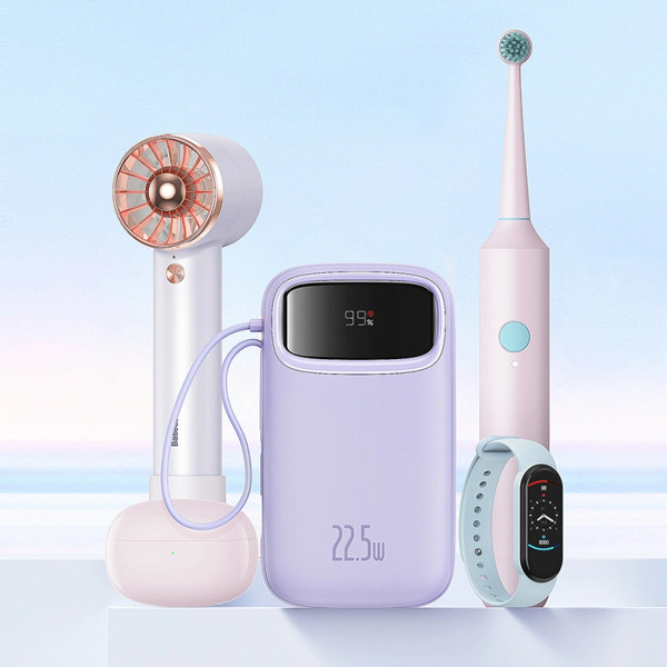 Фото - Батарея мобильная Baseus 20000mAh Qpow2 22.5W PD,QC3.0 USB-A, USB-C In/Out, with built-in USB-C/Lightning cable (P10055002513-00)