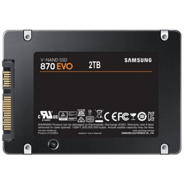 Фото - SSD-накопитель внутренний Samsung 2TB 870 EVO 2.5" SATAIII MLC (MZ-77E2T0B/EU)