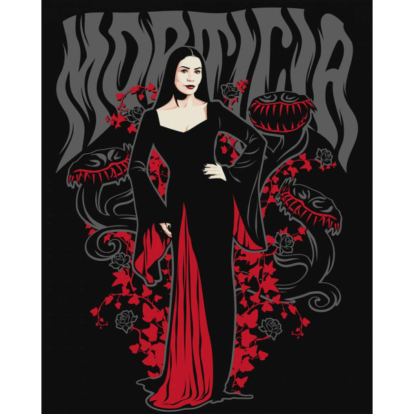 Фото - Картина по номерам Santi Wednesday Morticia Addams 40х50 см (954423)
