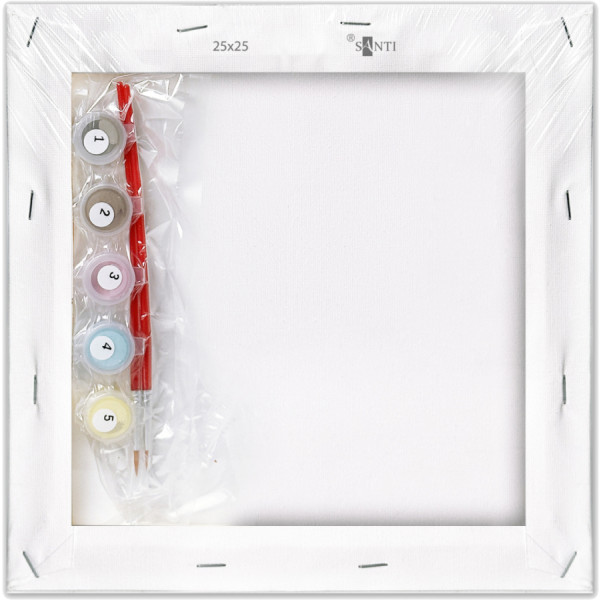 Фото - Картина по номерам Santi Лайн Фрэндс. Лошади и Салли 25х25 см (955016)