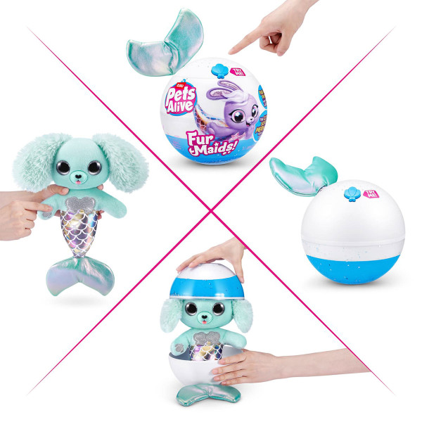 Фото - Интерактивная игрушка Pets & Robo Alive серии Furmaids S1 – ЩЕНОК ДАЗЗИ (9555D)