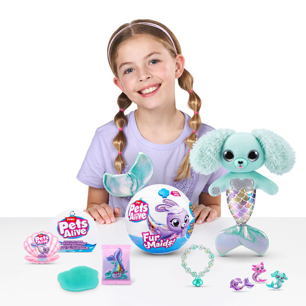 Фото - Интерактивная игрушка Pets & Robo Alive серии Furmaids S1 – ЩЕНОК ДАЗЗИ (9555D)