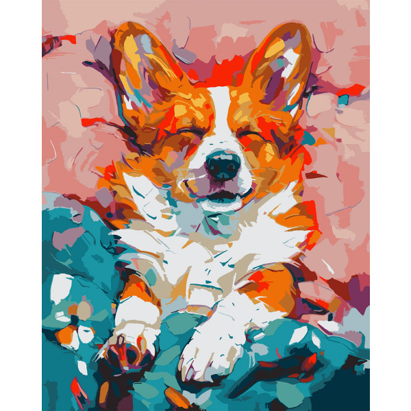 Фото - Картина по номерам Santi Любимый корги 40х50 см (955747) Фото - Картина по номерам Santi Любимый корги 40х50 см (955747)