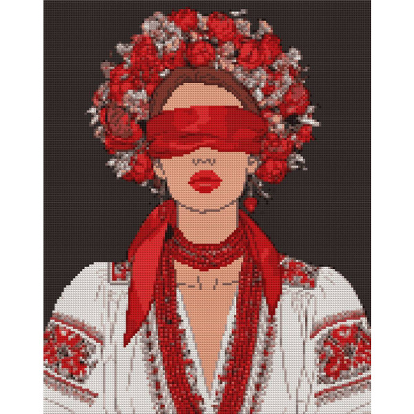 Фото - Алмазная живопись Santi Украинская муза 40х50 см на подрамнике (956066)