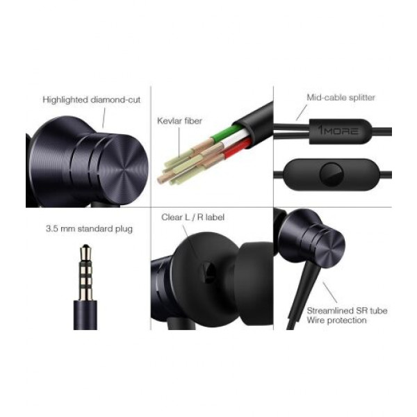 Фото - Наушники вкладыши 1MORE E1009 Piston Fit Mic Black/Grey