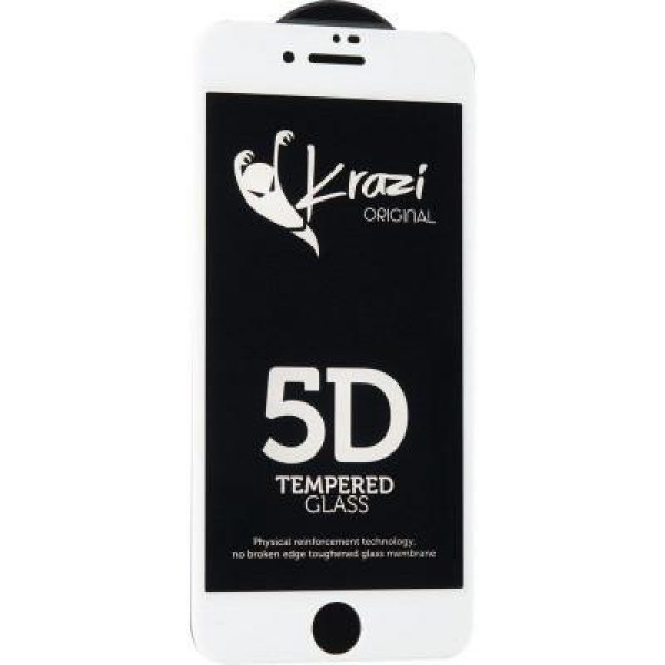 Фото - Защитное стекло для смартфона Krazi 5D for iPhone 7 Plus/8 Plus White (71976)