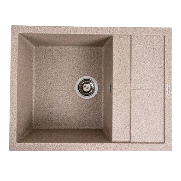 Фото - Мойка кухонная Platinum 6550 LOTOS матовая Карамель Фото - Мойка кухонная Platinum 6550 LOTOS матовая Карамель